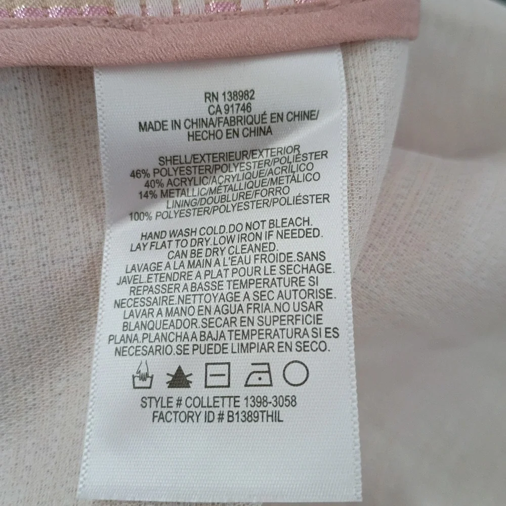 Dress the Population fit and flare cocktail party dress pink shiny XXL - Picture 11 of 11